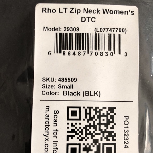 RHO ZIP NECK WOMEN'S Small - Picture 4 of 4